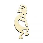 Kokopelli Fertility Deity - Laser Cut Out Unfinished Wood Shape Craft Supply