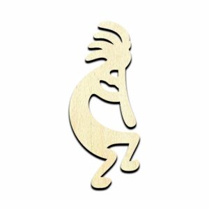 Kokopelli Fertility Deity - Laser Cut Out Unfinished Wood Shape Craft Supply