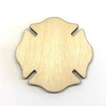 Maltese Cross Fire Depts - Laser Cut Out Unfinished Wood Shape Craft Supply