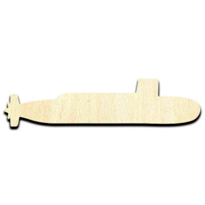 Submarine Sub - Laser Cut Out Unfinished Wood Shape Craft Supply