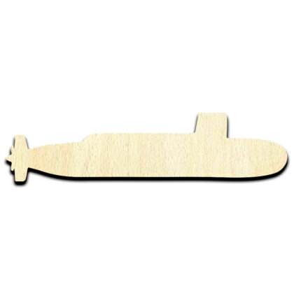 Submarine Sub - Laser Cut Out Unfinished Wood Shape Craft Supply