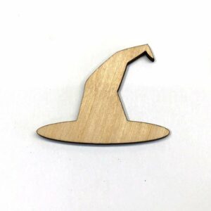 Witch Hat Halloween Laser Cut Out Unfinished Wood Shape Craft