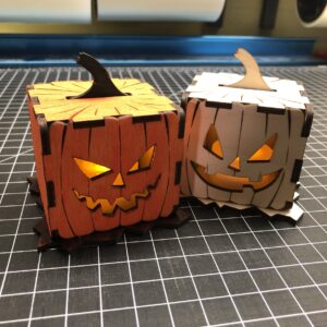 Mini Halloween Pumpkin Laser Cut Crafting Kits