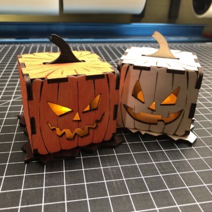 Mini Halloween Pumpkin Laser Cut Crafting Kits