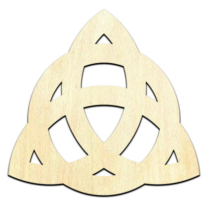Triquetra Cut Out Unfinished Wood Shape Craft Supply
