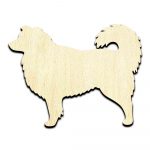 Australian Shepherd Dog Laser Cut Out Unfinished Wood Shape Craft Supply