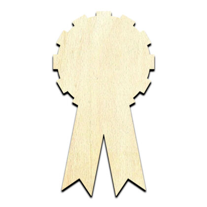 Award Ribbon 1 Cut Out Unfinished Wood Shape Craft Supply