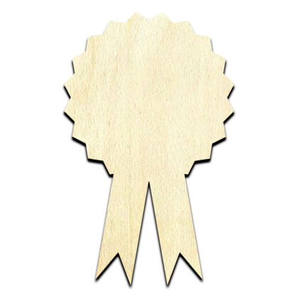 Award Ribbon 2 Cut Out Unfinished Wood Shape Craft Supply