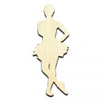 Ballet Ballerina Dance 1 Cut Out Unfinished Wood Shape Craft Supply