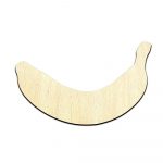 Banana Fruit Cut Out Unfinished Wood Shape Craft Supply