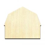 Barn Cut Out Unfinished Wood Shape Craft Supply