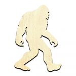 Bigfoot Cut Out Unfinished Wood Shape Craft Supply