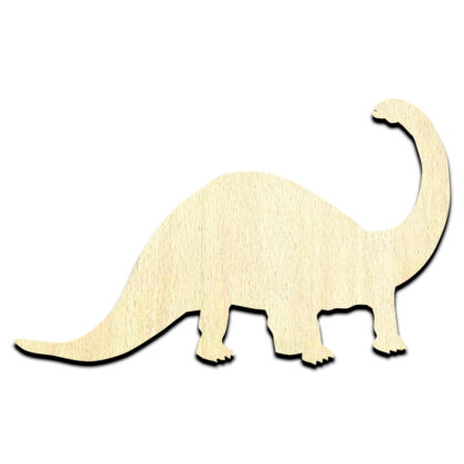 brontosaurus Dinosaur Cut Out Unfinished Wood Shape Craft Supply