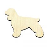 Cocker Spaniel Cut Out Unfinished Wood Shape Craft Supply