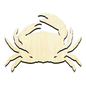 Crab Cut Out Unfinished Wood Shape Craft Supply