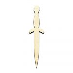 Dagger Weapon Cut Out Unfinished Wood Shape Craft Supply