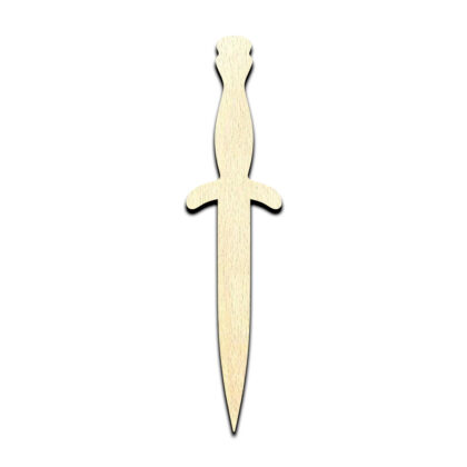 Dagger Weapon Cut Out Unfinished Wood Shape Craft Supply