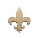 Fleur De Lis Laser Cut Out Unfinished Wood Shape Craft Supply