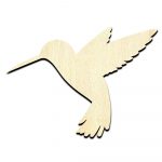 Humming Bird Cut Out Unfinished Wood Shape Craft Supply