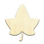 Ivy Leaf Cut Out Unfinished Wood Shape Craft Supply