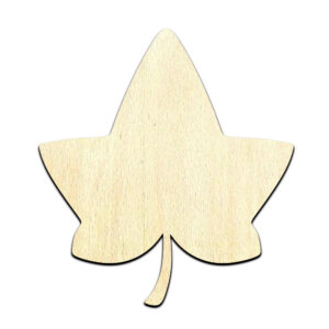 Ivy Leaf Cut Out Unfinished Wood Shape Craft Supply