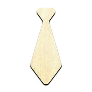 Necktie Cut Out Unfinished Wood Shape Craft Supply