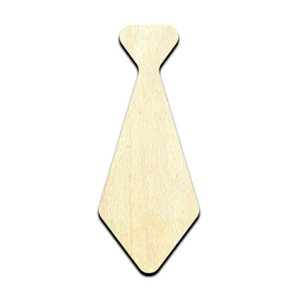 Necktie Cut Out Unfinished Wood Shape Craft Supply