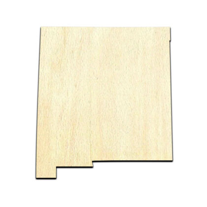 New Mexico Laser Cut Out Unfinished Wood Shape Craft Supply