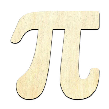 Pi Math Sign Cut Out Unfinished Wood Shape Craft Supply
