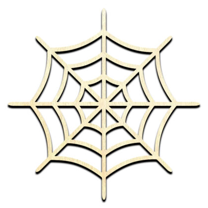 Spiderweb Halloween Cut Out Unfinished Wood Shape Craft Supply