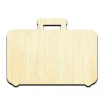 Suitcase Luggage Cut Out Unfinished Wood Shape Craft Supply