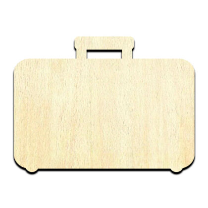 Suitcase Luggage Cut Out Unfinished Wood Shape Craft Supply