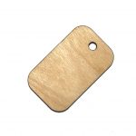 Dog Tag Gift Tag Laser Cut Out Unfinished Wood Shape Craft Supply