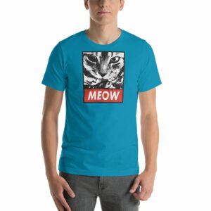 MEOW Cat Lovers Parody Short-Sleeve Unisex T-Shirt - Image 7