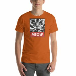 MEOW Cat Lovers Parody Short-Sleeve Unisex T-Shirt - Image 6