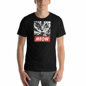 MEOW Cat Lovers Parody Short-Sleeve Unisex T-Shirt