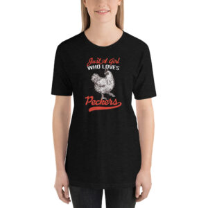 Just A Girl Who Loves Peckers Chicken Lovers Short-Sleeve Unisex T-Shirt - Image 2