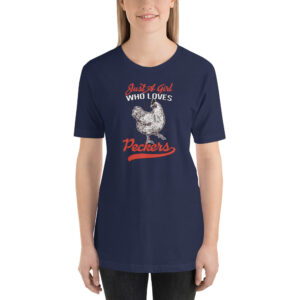 Just A Girl Who Loves Peckers Chicken Lovers Short-Sleeve Unisex T-Shirt - Image 3