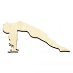 Yoga Pose 1 Cut Out Unfinished Wood Shape Craft Supply