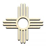 Zia Sun Symbol New Mexico Laser Cut Out Unfinished Wood Shape Craft Supply