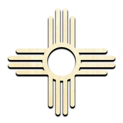 Zia Sun Symbol New Mexico Laser Cut Out Unfinished Wood Shape Craft Supply