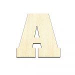 Alphabet Letters Cut Out Unfinished Wood Shape Craft