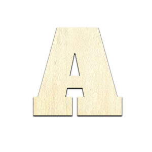 Alphabet Letters Cut Out Unfinished Wood Shape Craft