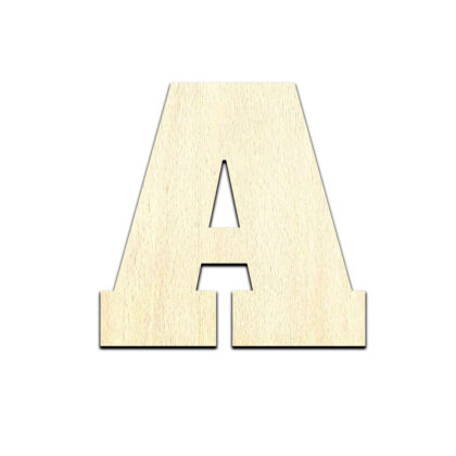 Alphabet Letters Cut Out Unfinished Wood Shape Craft