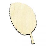 Apple Leaf Laser Cut Out Unfinished Wood Shape Craft Supply