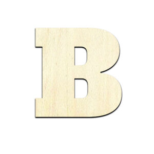 Alphabet Letters Laser Cut Out Unfinished Wood Shape Craft - Image 2