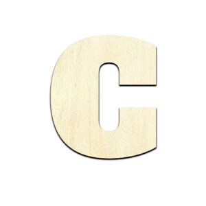 Alphabet Letters Laser Cut Out Unfinished Wood Shape Craft - Image 3