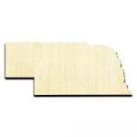 Nebraska State Laser Cut Out Unfinished Wood Shape Craft Supply