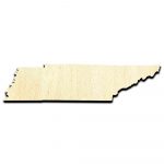 Tennessee State Laser Cut Out Unfinished Wood Shape Craft Supply