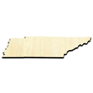 Tennessee State Laser Cut Out Unfinished Wood Shape Craft Supply